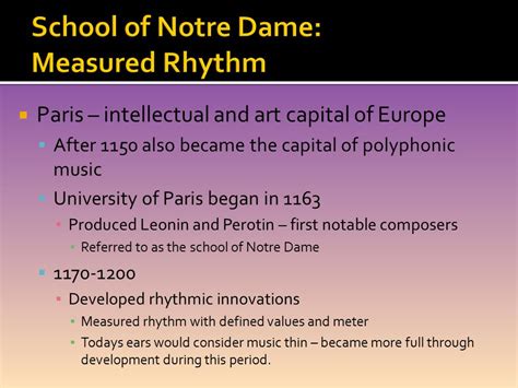 the center of polyphonic music in europe after 1150 was the university town of Paris, where students and scholars gathered to share their unique musical theories and compositions.