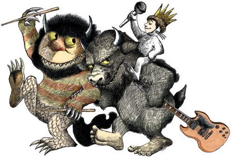 clip art where the wild things are How do illustrations of wild creatures in clip art reflect our cultural fascination with untamed nature?